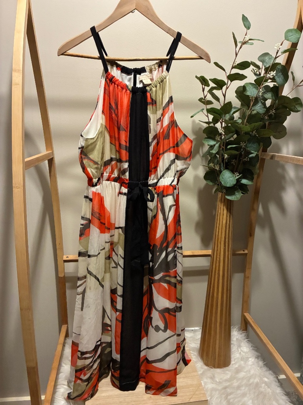 Jonathan Martin Strapless Halter Dress a324